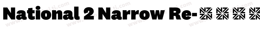 National 2 Narrow Re字体转换